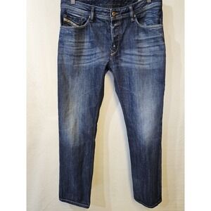 Diesel Waykee 34x32 Straight Blue Jeans Retro